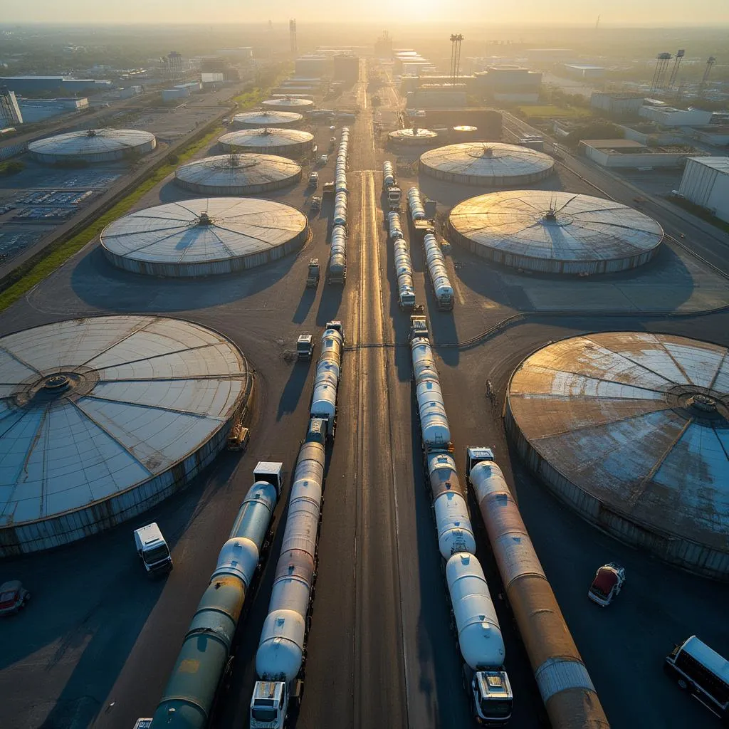 Infraestructura logística para transporte de combustible