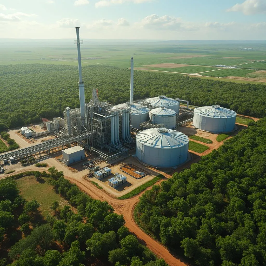 Planta de producción de biocombustibles